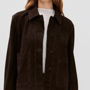 La Ligne Suede Cropped Val Jacket