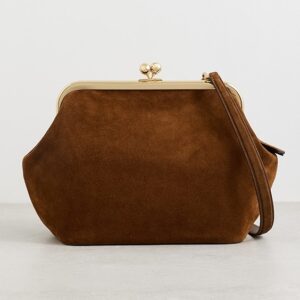 Coach Suede Kisslock Frame Bag 27
