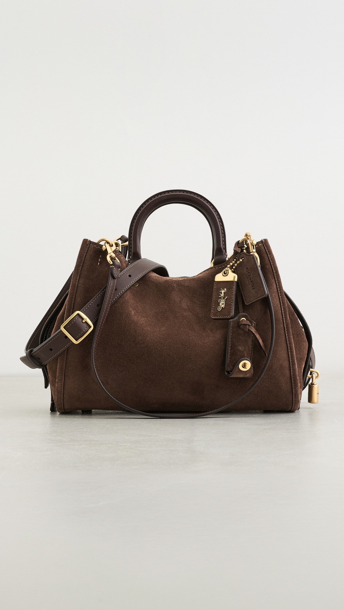 Coach Suede Rogue Shoulder Bag
