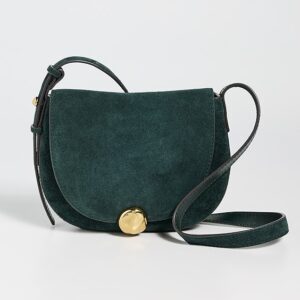 Suede Small Dakota Saddle Crossbody Bag