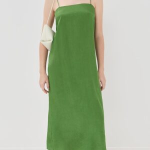 Tibi Summer Acetate Crinkle Slip Dress Summer Acetate Crinkle Slip Dress