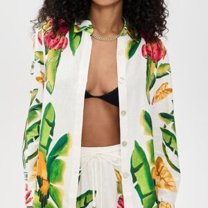 FARM Rio Summer Foliage Button Down