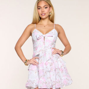 Windsor Sunday Best Eyelet Floral Skater Dress Sunday Best Eyelet Floral Skater Dress