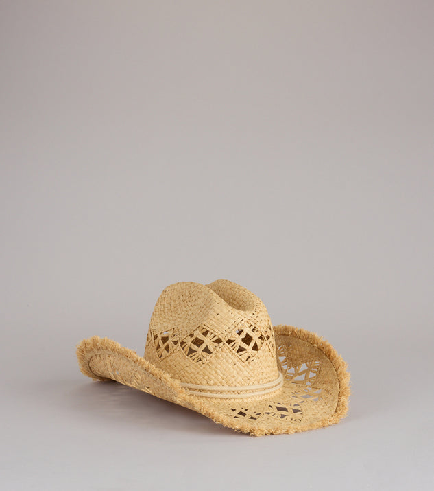 Windsor Sunlit Fringe Straw Cowboy Hat