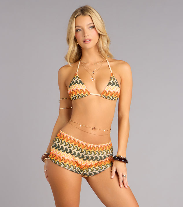 Windsor Sunlit Mood Crochet Swim Shorts