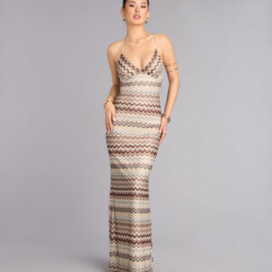 Windsor Sunset Plans Chevron Crochet Maxi Dress Sunset Plans Chevron Crochet Maxi Dress