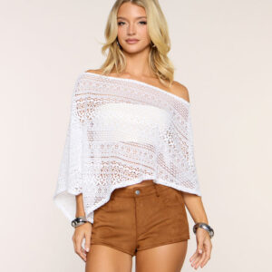 Sunset Route Crochet Poncho