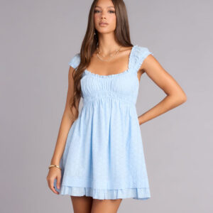 Windsor Sunshine State Of Mind Eyelet Mini Dress Sunshine State Of Mind Eyelet Mini Dress