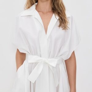 Super Sleeveless Bf Neck Shirt Flared Mini Dress