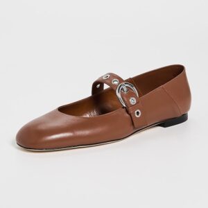 Stuart Weitzman Supermoto Mary Jane Flats