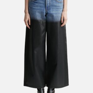 Surge Coated Wide-leg Jean