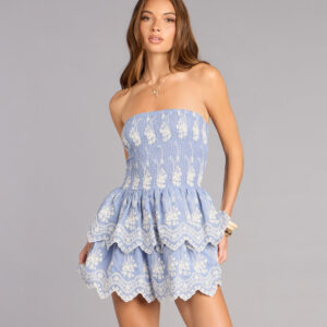 Windsor Sweet Breeze Eyelet Mini Dress Sweet Breeze Eyelet Mini Dress