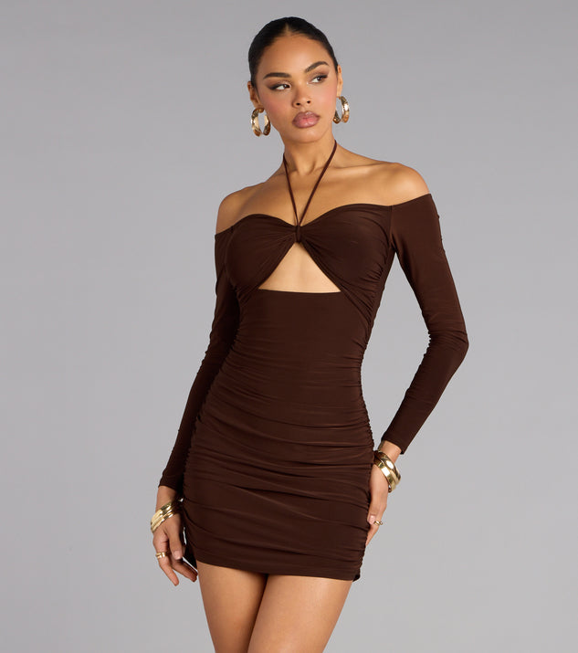 Windsor Sweet Intentions Halter Mini Dress