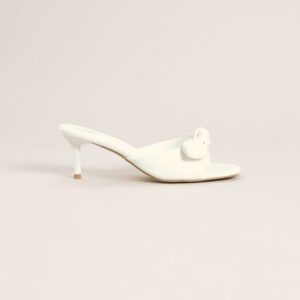 Windsor Sweet on You Bow Detail Kitten Heel Mules