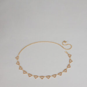Sweet on You Sparkle Heart Chain Belt