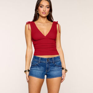 Sweet On You Tie Shoulder Tank