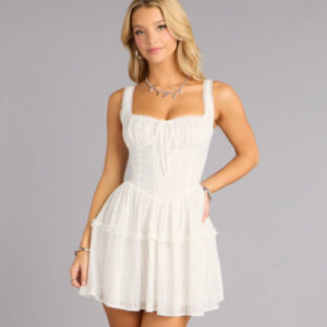 Windsor Sweet Plans Eyelet Skater Dress Sweet Plans Eyelet Skater Dress