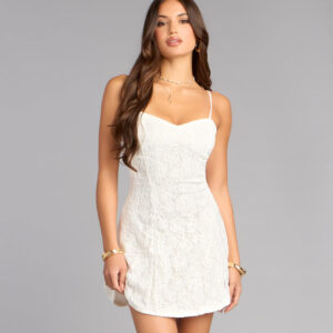 Windsor Sweet Sensation Lace A-Line Mini Dress Sweet Sensation Lace A-Line Mini Dress