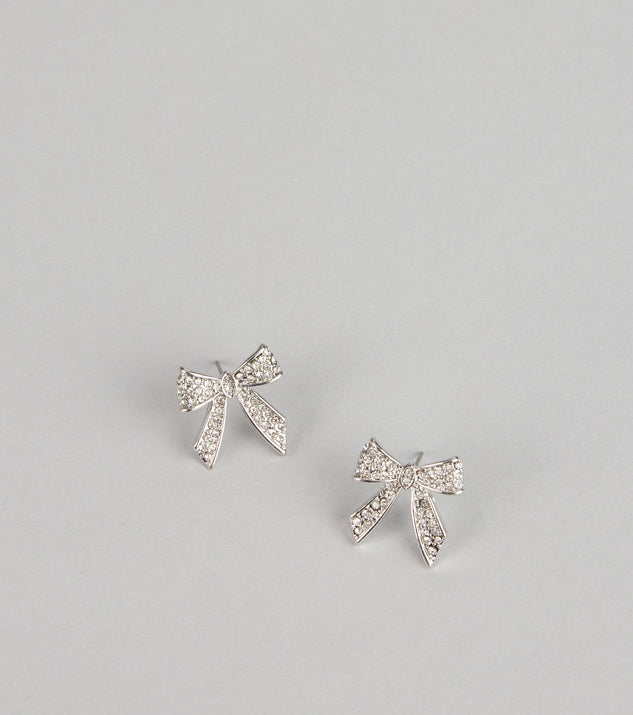 Windsor Sweet Sparkle Bow Studs