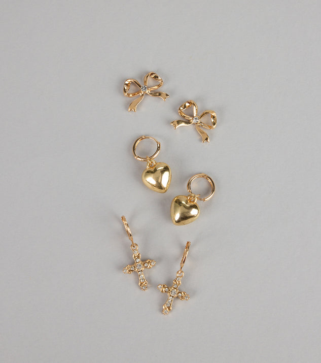 Windsor Sweet Sparkle Trio Earring Set