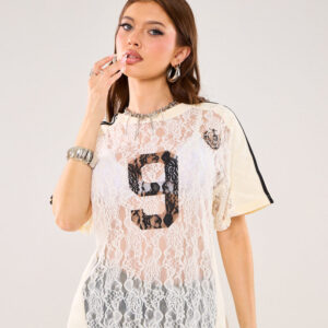 Windsor Sweet Talk Sheer Lace Jersey Top Sweet Talk Sheer Lace Jersey Top