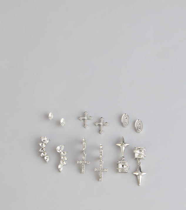 Windsor Switch Up Your Vibe Rhinestone Earrings Set
