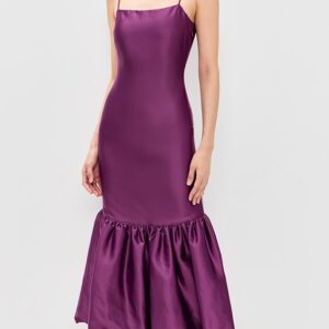 CAROLINE CONSTAS Sydney Ruffle Hem Gown