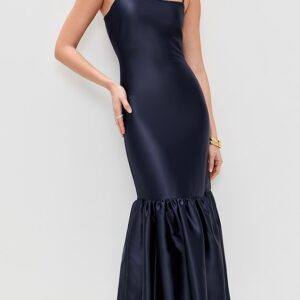CAROLINE CONSTAS Sydney Ruffle Hem Gown