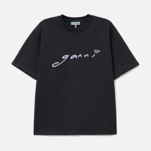 Ganni T-Shirt In Grey