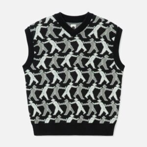 vowels Tag-A-Long Knitted Vest
