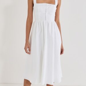 Reformation Tagliatelle Linen Dress