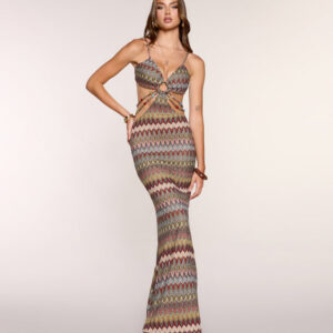 Windsor Talia Chevron Cutout Mermaid Dress