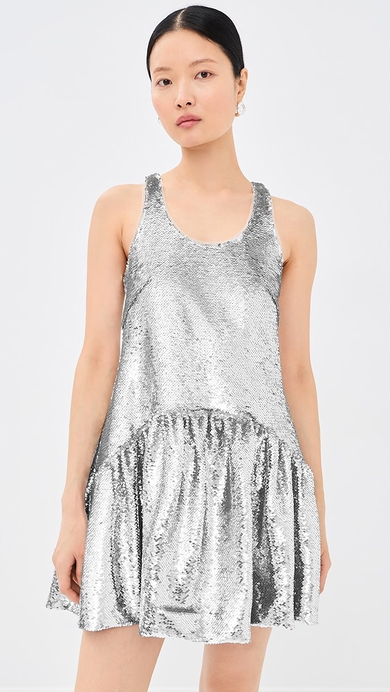 Simone Rocha Tapered Back Peplum Mini Dress