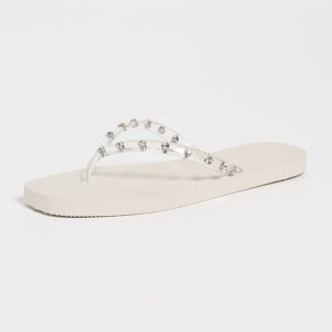 Loeffler Randall Taryn Crystal Jelly Flip Flops