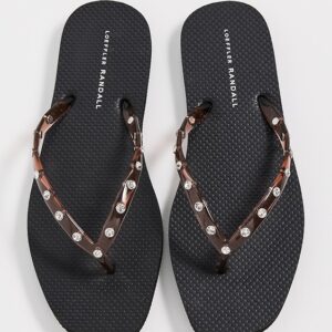 Loeffler Randall Taryn Crystal Jelly Flip Flops