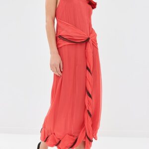 Tassel Strap Twisted Dress