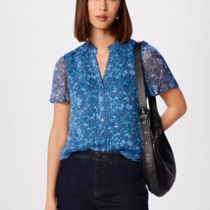 Teal Ditsy Floral V Neck Blouse Teal Ditsy Floral V Neck Blouse