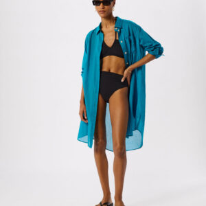 Teal Tie Front Beach Dress Teal Tie Front Beach Dress