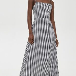 Enza Costa Textured Gingham Dress Textured Gingham Dress