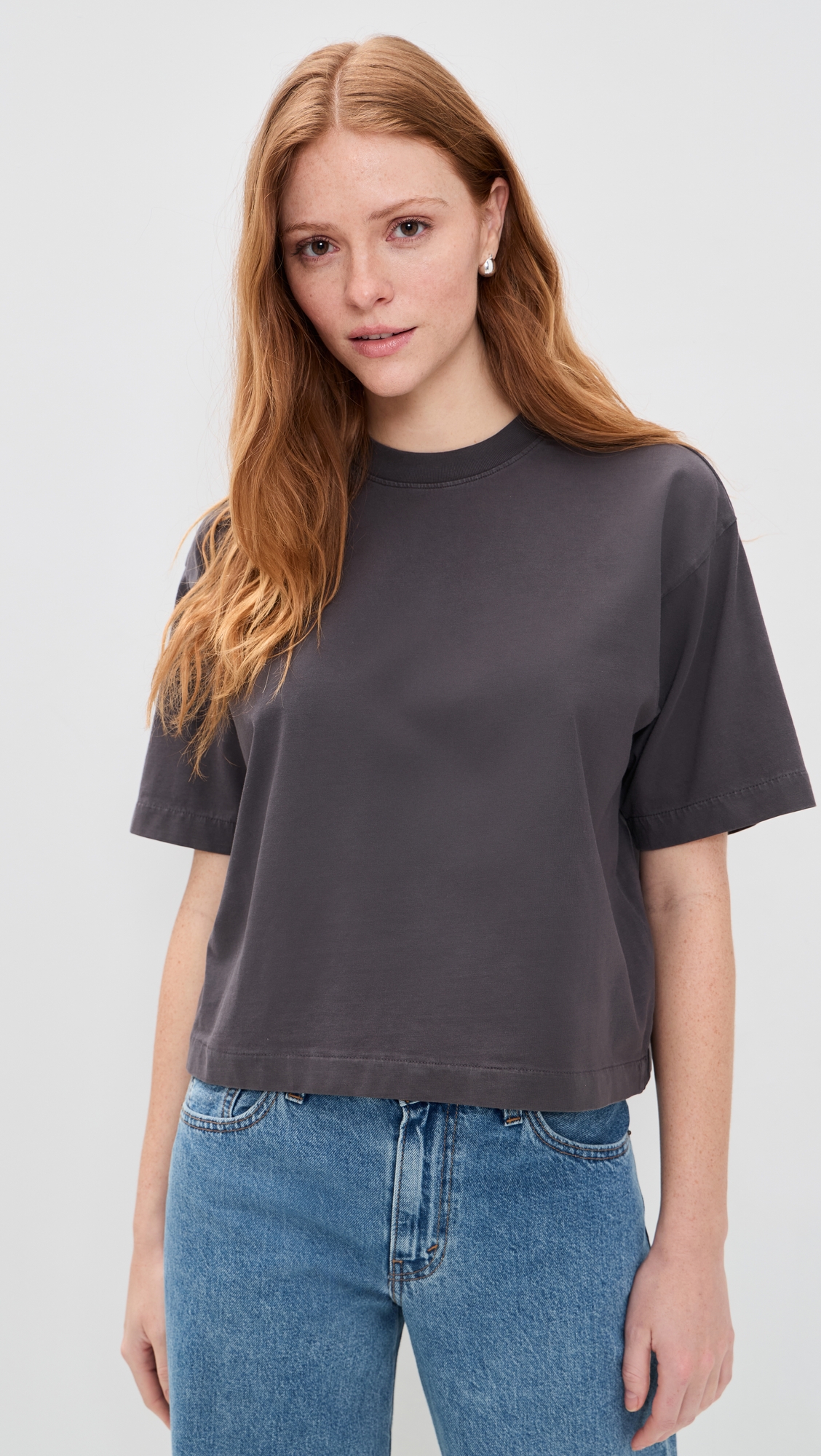 Madewell The Boxy Crop Tee In Allday Jersey