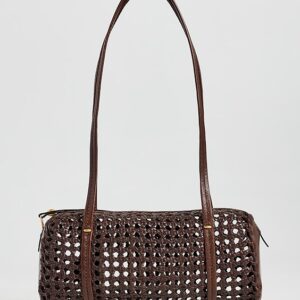 Madewell The Brioche Mini Shoulder Bag In Open Leather