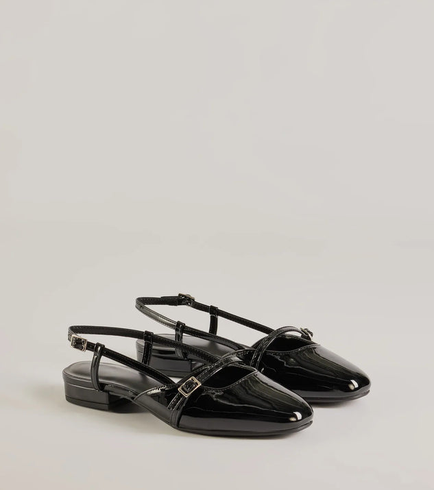 Windsor The Classic Faux Patent Leather Mary Jane Flats