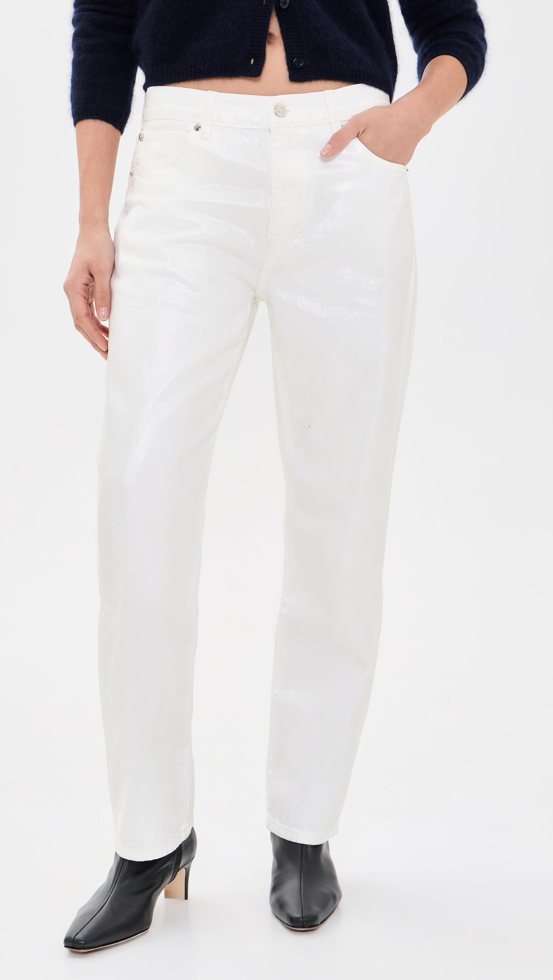 FRAME The Coated Hang Jeans