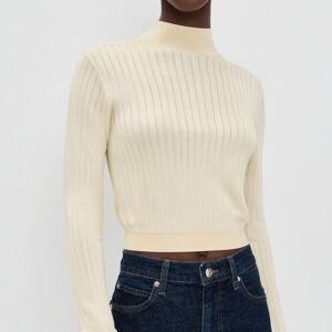 The Crop Fitted Turtleneck