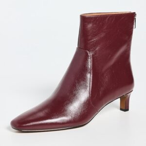 Madewell The Dimes Kitten-Heel Boot in Crinkle Leather
