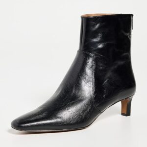 Madewell The Dimes Kitten-Heel Boot in Crinkle Leather