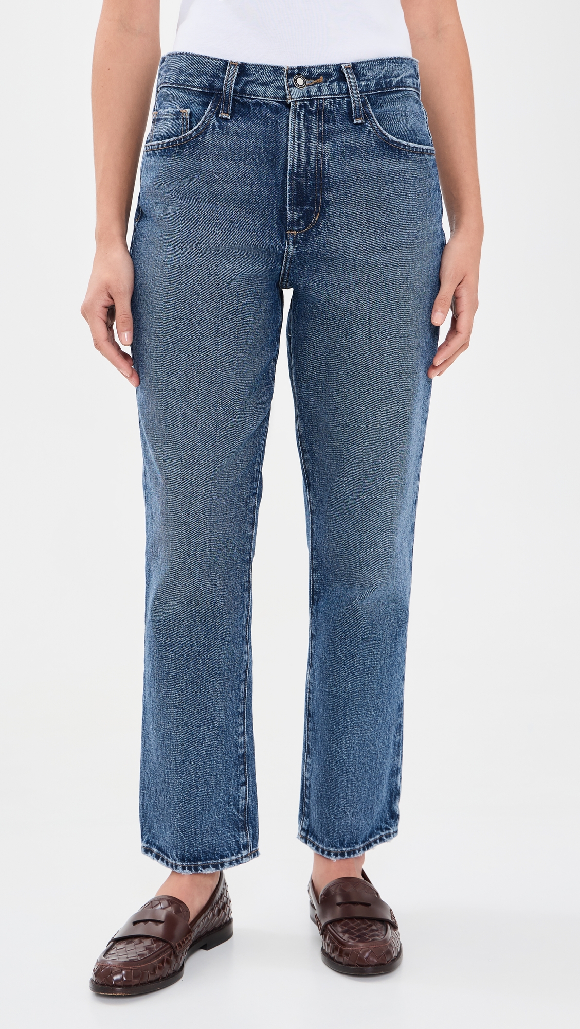 Favorite Daughter The Dot Mid Straight Ankle Jeans