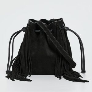 Madewell The Drawstring Crossbody Bucket Bag in Suede The Drawstring Crossbody Bucket Bag in Suede