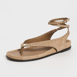 Madewell The Eleni Ankle-Wrap Thong Sandal
