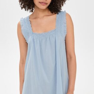 THE GREAT. The Eyelet Mini Tank Dress